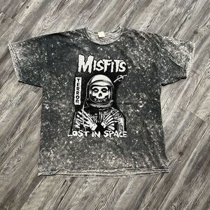 Misfits Lost In Space Acid Wash Tee XXL